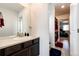 Bathroom with a single sink and shower tub combo at 960 S De Gaulle Ct, Aurora, CO 80018