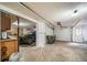 Spacious two car garage with ample storage and workbench area for projects and parking at 7815 Armadillo Trl, Evergreen, CO 80439