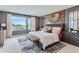 Relaxing main bedroom with large windows, modern furniture, and stylish decor at 2475 W 69Th Pl, Denver, CO 80221