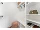 Well-organized closet with built-in shelves, hanging racks, and storage space at 2930 W 34Th Ave, Denver, CO 80211