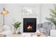 Close up of the fireplace and mantle area at 2930 W 34Th Ave, Denver, CO 80211