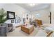 Spacious living room with designer furnishings and large area rug at 2930 W 34Th Ave, Denver, CO 80211