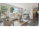 Sun-filled living room featuring large windows, modern furniture, and an open layout at 5193 E 119Th Way, Thornton, CO 80233