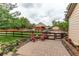 Backyard with seating area and fenced in area at 7785 W 5Th Ave, Lakewood, CO 80226
