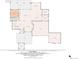 First floor plan showing the living room, kitchen, dining room, and garage of the home at 5623 Raintree Dr, Parker, CO 80134