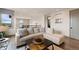 Cozy upstairs living room showcasing a neutral sectional, coffee table, and view at 5623 Raintree Dr, Parker, CO 80134