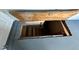 Basement access with wooden steps, providing an entry point to the lower level of the home at 1237 Tamarac St, Denver, CO 80220