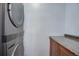 Convenient laundry area with washer, dryer, and countertop space at 2285 Ironton St, Aurora, CO 80010