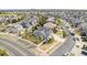 Aerial shot of a home showcasing solar panels and its location within a residential neighborhood at 4873 Cathay Ct, Denver, CO 80249