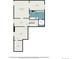 Detailed floor plan showcasing the layout of the home's basement at 4873 Cathay Ct, Denver, CO 80249