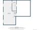 Floor plan of the unfinished basement with stairs and utility space at 7506 Chipmunk Pl, Littleton, CO 80125