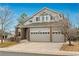 Charming two-story home with a three-car garage and a well-manicured front yard at 7506 Chipmunk Pl, Littleton, CO 80125