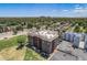 Aerial view of building and city skyline at 3047 W 47Th Ave # 109, Denver, CO 80211