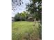 Extensive backyard with a large lawn and a variety of mature trees, offering ample space and privacy at 3566 E Fair Pl, Centennial, CO 80121