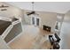 Living room with fireplace and high ceilings at 9051 Bear Mountain Dr, Highlands Ranch, CO 80126