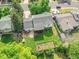 Aerial view of a home showcasing the backyard, patio, and surrounding neighborhood at 13246 Deneb Dr, Lone Tree, CO 80124