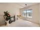 Bright bonus room features neutral carpet and a window with a nice view at 3549 Mallard Dr, Highlands Ranch, CO 80126