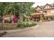 Welcoming entrance with landscaping and signage at 600 Columbine Rd # 5207, Breckenridge, CO 80424