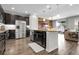 Contemporary kitchen features island, stainless appliances, and an open layout at 19210 E Pacific Pl, Aurora, CO 80013
