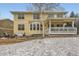 Backyard featuring a large patio, landscaped yard, and comfortable seating area for outdoor entertaining at 8385 Briar Trace Dr, Castle Pines, CO 80108