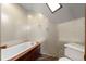 Updated bathroom with a vintage style bathtub at 1340 N Gilpin St, Denver, CO 80218