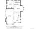 Main floor plan with living room and kitchen at 1340 N Gilpin St, Denver, CO 80218