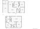 Detailed floor plan showcasing the layout of the main and basement levels with clearly labeled rooms and dimensions at 3775 S Green Ct, Englewood, CO 80110