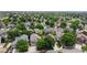 Aerial view of a residential neighborhood showcasing tree-lined streets and well-maintained homes at 4164 E 135Th Pl, Thornton, CO 80241