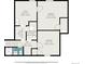 A floor plan displaying the layout, size, and dimensions of the house at 2 S Knox Ct, Denver, CO 80219