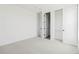 Bright bedroom featuring an ensuite bath and closet at 39441 Stockton Cir, Elizabeth, CO 80107