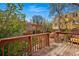 Inviting wooden deck, ideal for outdoor relaxation and entertaining, with lovely backyard views at 1239 N Lafayette St, Denver, CO 80218