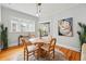 Inviting dining room featuring a round table, stylish chairs, hardwood floors, and natural light, perfect for gatherings at 1239 N Lafayette St, Denver, CO 80218