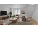 Bright living room with contemporary furnishings, hardwood floors, and a large window at 6579 Ingalls St, Arvada, CO 80003