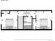 Second floor plan featuring two bedrooms, bathroom, and hallway at 6579 Ingalls St, Arvada, CO 80003