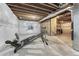 Brightly lit basement is set up as a home gym space at 7310 Blue Water Dr, Castle Rock, CO 80108