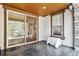 Relaxing covered patio featuring a sliding glass door into the home and comfortable furniture at 6875 Northstar Ct, Castle Rock, CO 80108