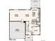 Blueprint of the main level, including the great room, dining room, kitchen, study, and two-bay garage at 4325 Gozzer Ranch Dr, Elizabeth, CO 80107