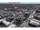 Aerial view showing apartment building near Observatory Park and Denver University at 2042 S Josephine St # 2, Denver, CO 80210