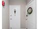 Apartment entrance featuring two white entry doors, unit number, and hardware at 800 N Washington St # 804, Denver, CO 80203