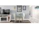 Dining area with glass table, seating for four, and modern decor at 800 N Washington St # 804, Denver, CO 80203