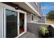 Private covered patio with a view of the kitchen and neighborhood at 6625 W 84Th Cir # 48, Arvada, CO 80003
