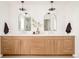 Contemporary bathroom featuring a double vanity and stylish fixtures at 2736 N Clay St, Denver, CO 80211