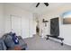 Bonus room with large closet and functional exercise area at 14952 Gladshine Dr, Parker, CO 80134