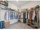 Spacious walk-in closet with ample storage, shelving and rod space for organization at 14952 Gladshine Dr, Parker, CO 80134