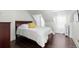 Bright bedroom with double bed and hardwood floors at 930 E 7Th Ave, Denver, CO 80218