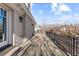 Private deck with city views and wrought iron railings at 930 E 7Th Ave, Denver, CO 80218