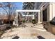 Outdoor patio with pergola and fireplace at 930 E 7Th Ave, Denver, CO 80218