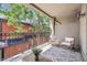 Outdoor patio featuring views of the tree-lined neighborhood with outdoor furniture at 3030 Wyandot St # 4, Denver, CO 80211