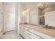 Elegant bathroom with double vanity, granite countertops, and tiled shower, providing a luxurious feel at 903 W 129Th Pl, Westminster, CO 80234