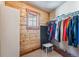 Functional closet space with wood paneling and ample storage for clothes and accessories at 351 Kimmes Ln, Breckenridge, CO 80424